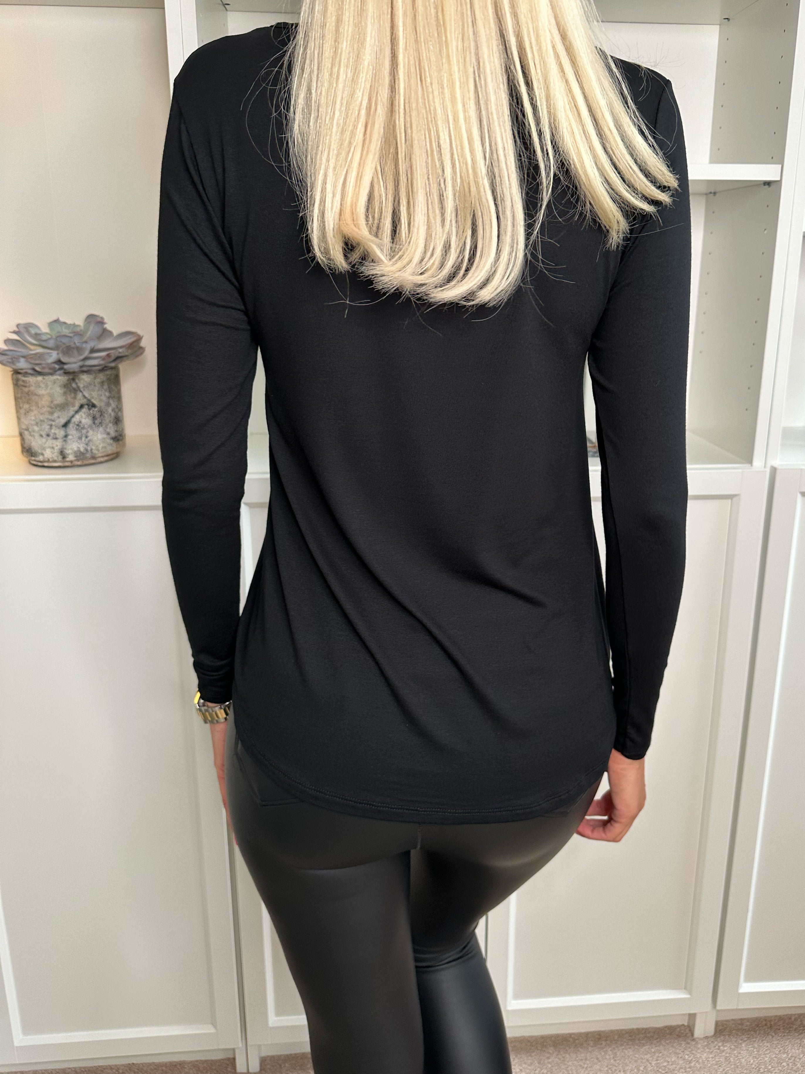 Otine - Langærmet basisbluse